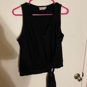 Black Crossbody tank top